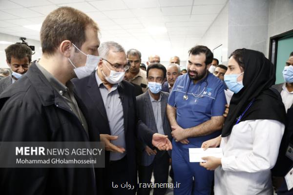 وزیر بهداشت از بیمارستان های جنوب تهران بازدید کرد